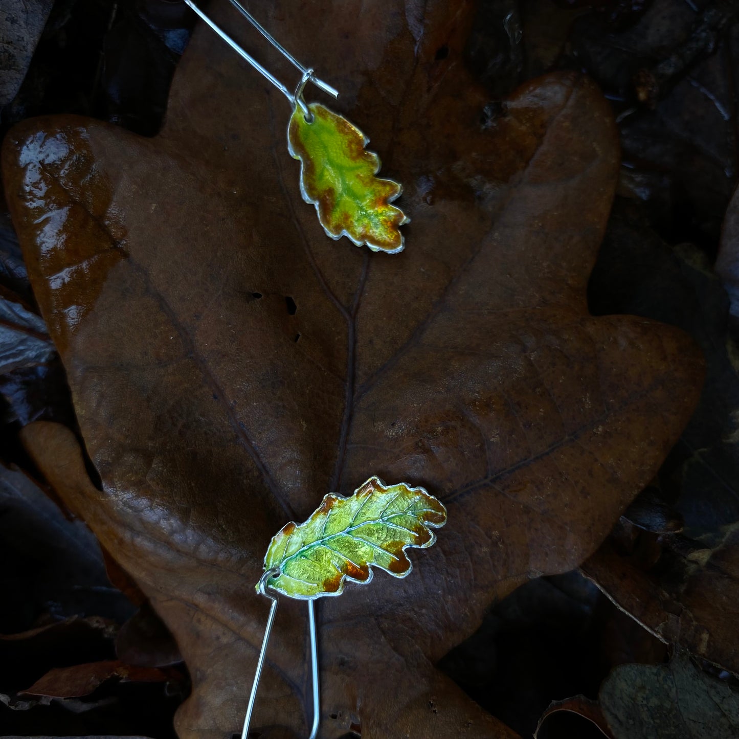 Oak Leaf Earrings